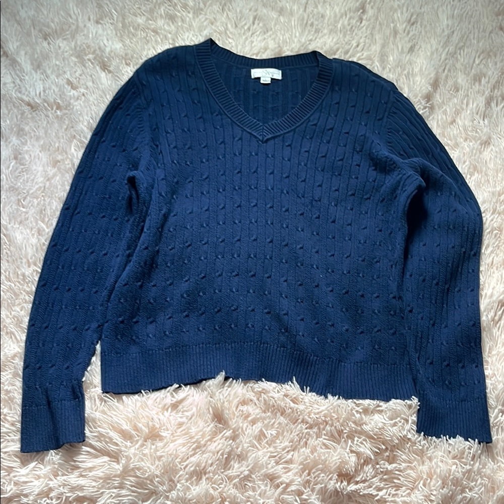 Studio Works Navy Sweater